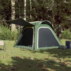 vidaXL Actividades Al Aire Libre-Tienda de campaña 4 personas impermeable apertura rápida