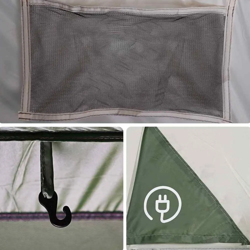 vidaXL Actividades Al Aire Libre-Tienda de campaña 5 personas impermeable
