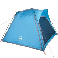 vidaXL Tienda de campaña 4 personas impermeable apertura rápida Azul Clearance