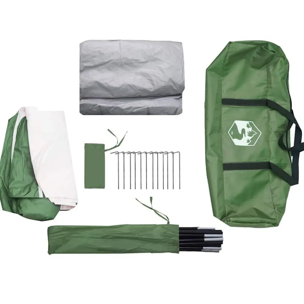 vidaXL Actividades Al Aire Libre-Tienda de campaña con porche 4 personas impermeable