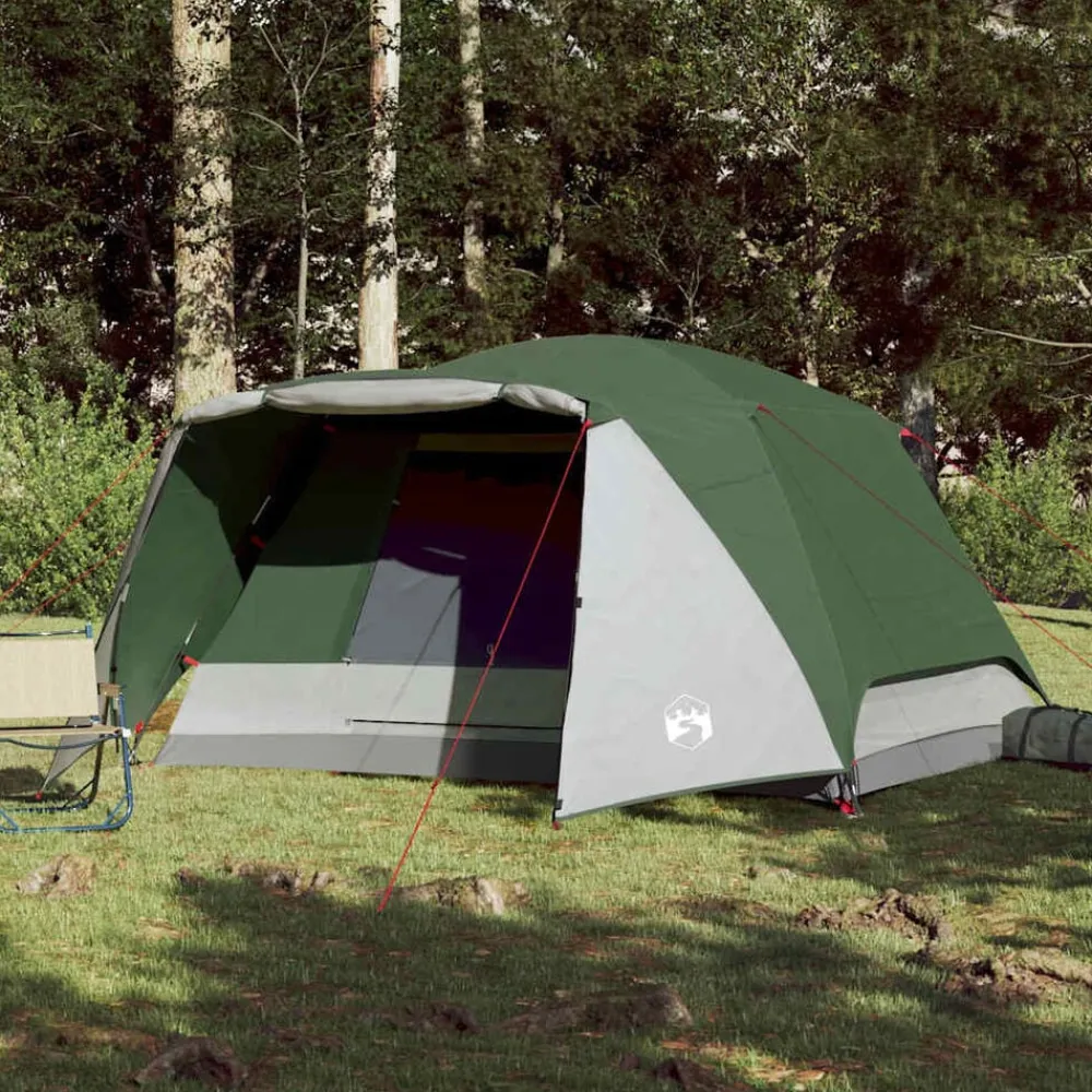 vidaXL Actividades Al Aire Libre-Tienda de campaña con porche 4 personas impermeable