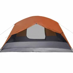 vidaXL Actividades Al Aire Libre-Tienda de campaña con porche 4 personas impermeable naranja