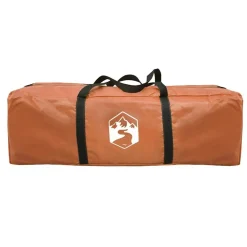 vidaXL Actividades Al Aire Libre-Tienda de campaña con porche 4 personas impermeable naranja