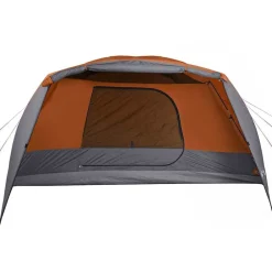 vidaXL Actividades Al Aire Libre-Tienda de campaña con porche 4 personas impermeable naranja