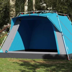 vidaXL Actividades Al Aire Libre-Tienda de campaña cabaña 4 personas apertura rápida
