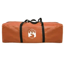 vidaXL Tienda de campaña con túnel 4 personas impermeable gris Naranja New