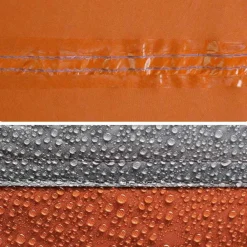 vidaXL Tienda de campaña con túnel 4 personas impermeable gris Naranja New