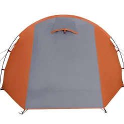 vidaXL Tienda de campaña con túnel 4 personas impermeable gris Naranja New