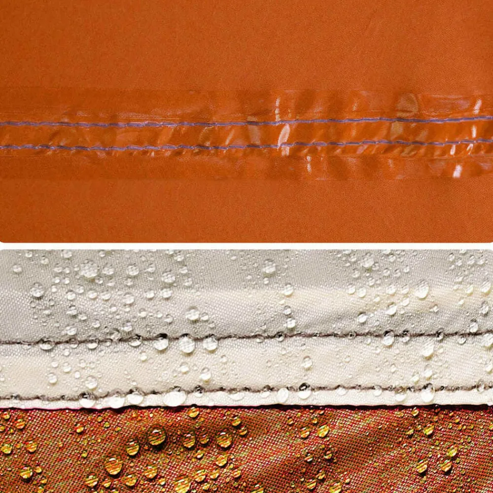 vidaXL Tienda de campaña con túnel 4 personas impermeable naranja Gris Outlet