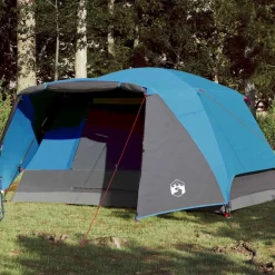 vidaXL Actividades Al Aire Libre-Tienda de campaña con porche 4 personas impermeable