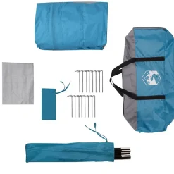 vidaXL Tienda de campaña de coche para 4 personas impermeable Azul Outlet