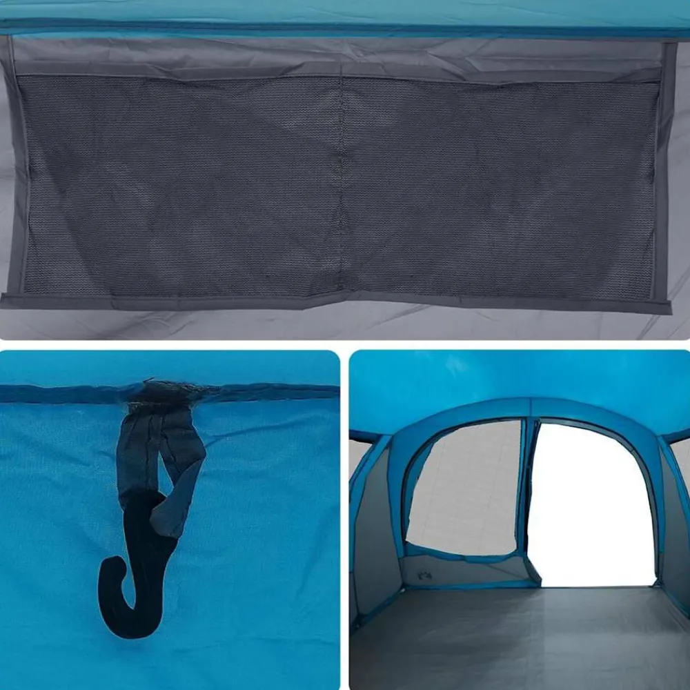vidaXL Tienda de campaña de coche para 4 personas impermeable Azul Outlet