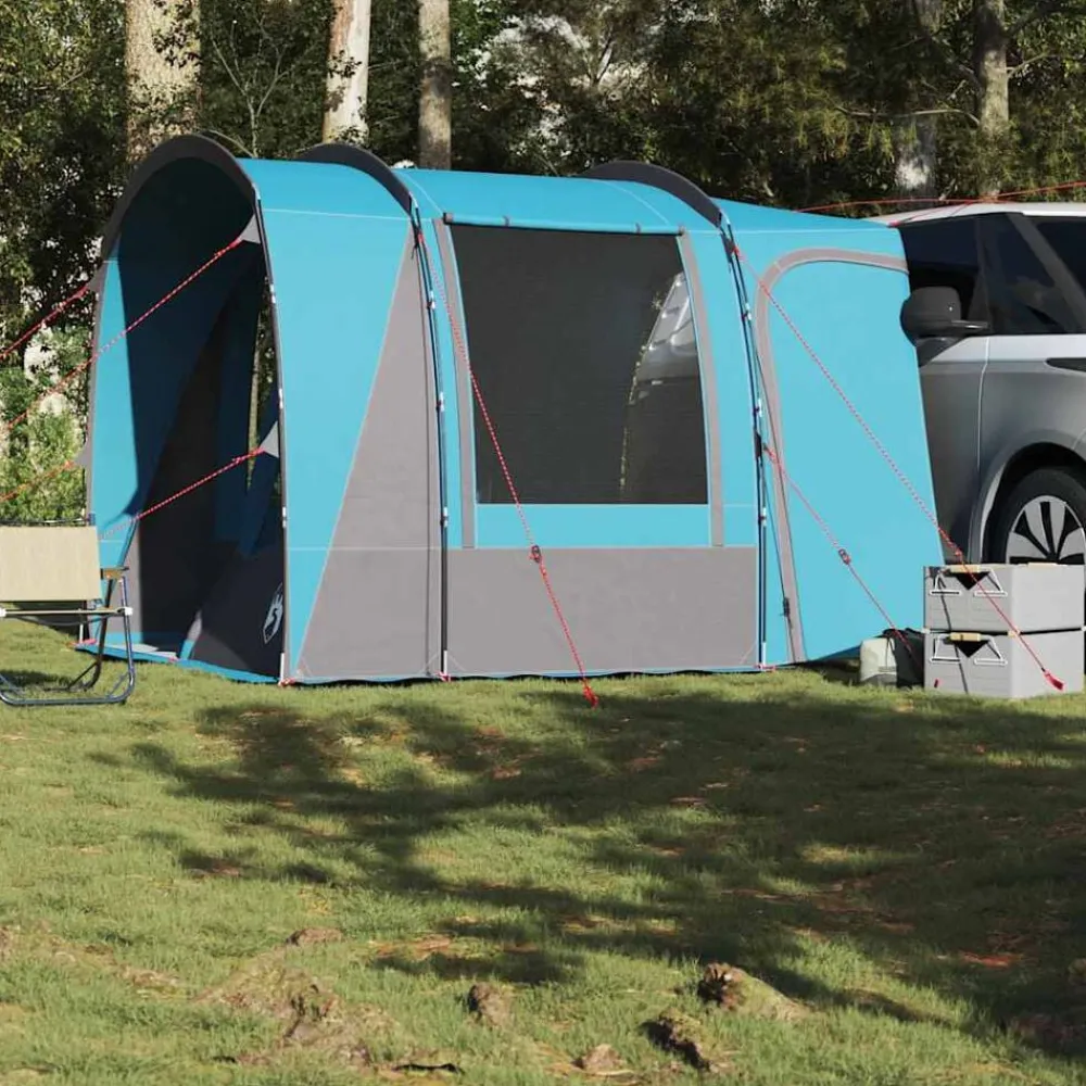 vidaXL Tienda de campaña de coche para 4 personas impermeable Azul Outlet