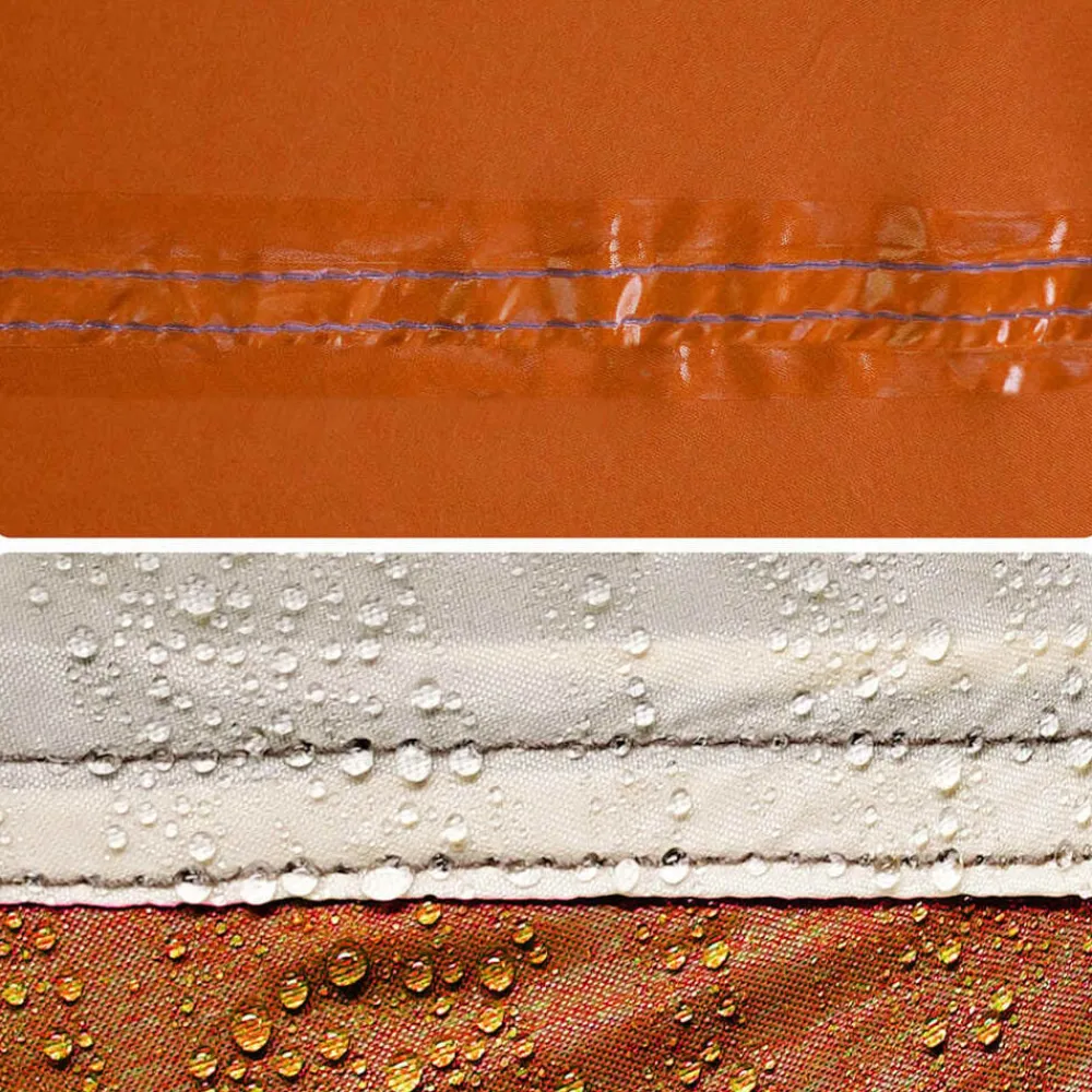 vidaXL Tienda de campaña de coche 4 personas impermeable gris-naranja Gris y naranja Best