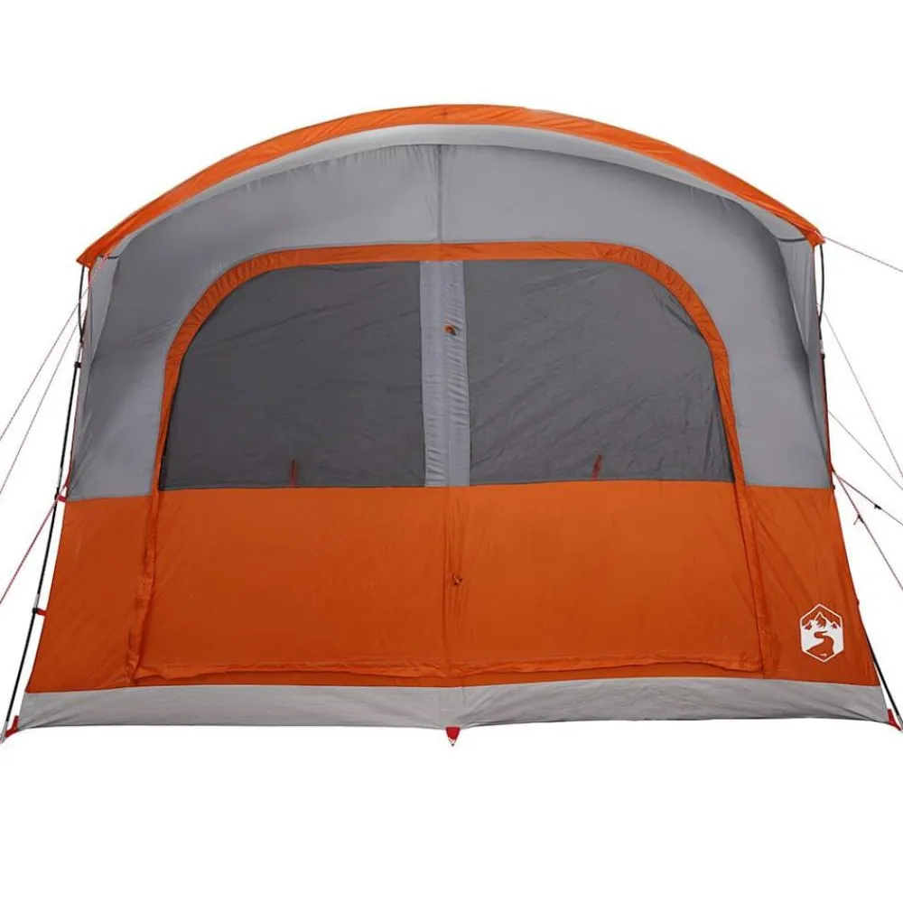 vidaXL Tienda de campaña de coche 4 personas impermeable gris-naranja Gris y naranja Best