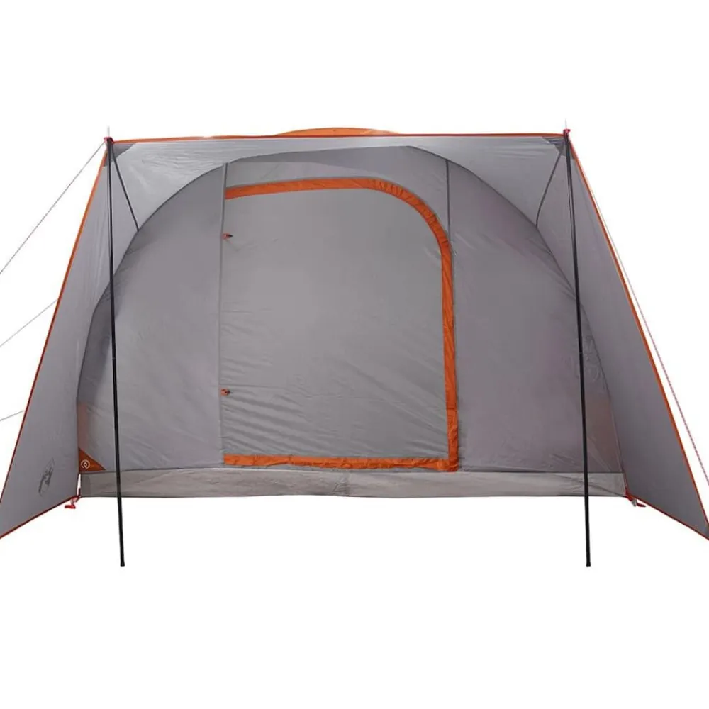 vidaXL Actividades Al Aire Libre-Tienda de campaña de coche 2 personas impermeable gris-naranja