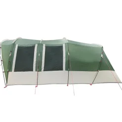 vidaXL Tienda de campaña familiar túnel 8 personas impermeable Verde New