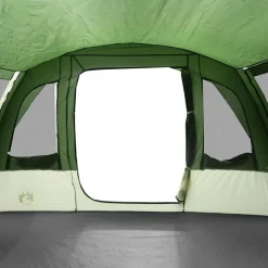 vidaXL Tienda de campaña familiar túnel 8 personas impermeable Verde New