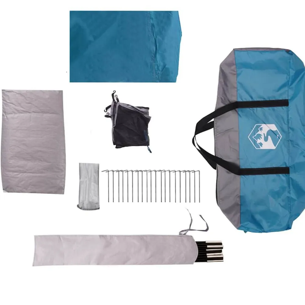 vidaXL Actividades Al Aire Libre-Tienda de campaña familiar iglú 6 personas impermeable