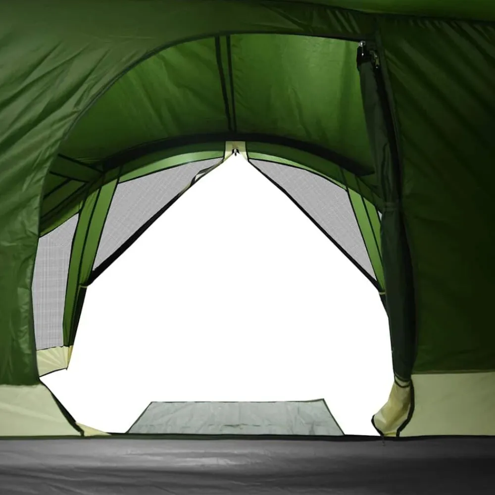 vidaXL Tienda de campaña familiar para 6 personas impermeable Verde Outlet