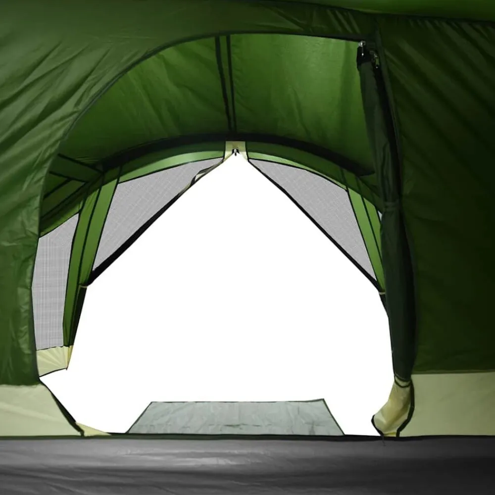 vidaXL Tienda de campaña familiar para 6 personas impermeable Verde Outlet