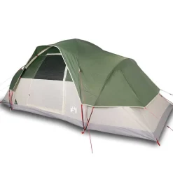 vidaXL Tienda de campaña familiar iglú 9 personas impermeable Verde New