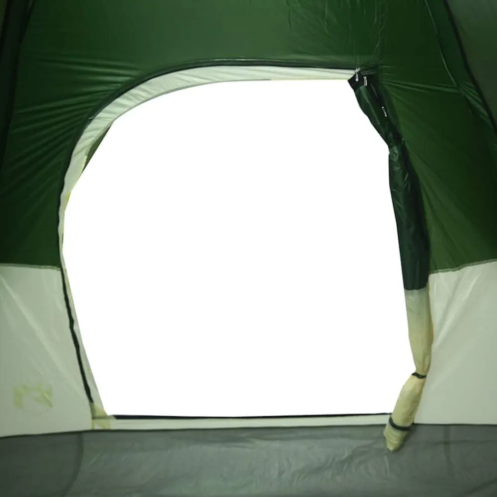 vidaXL Tienda de campaña familiar iglú 9 personas impermeable Verde New