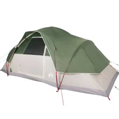 vidaXL Tienda de campaña familiar iglú 9 personas impermeable Verde New