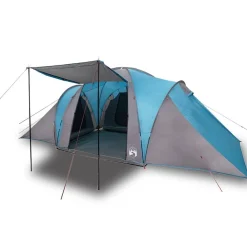 vidaXL Tienda de campaña familiar iglú 6 personas impermeable Azul Clearance