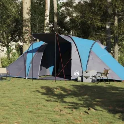vidaXL Tienda de campaña familiar iglú 6 personas impermeable Azul Clearance