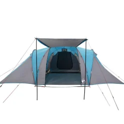 vidaXL Tienda de campaña familiar iglú 6 personas impermeable Azul Clearance