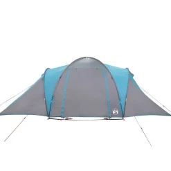 vidaXL Tienda de campaña familiar iglú 6 personas impermeable Azul Clearance
