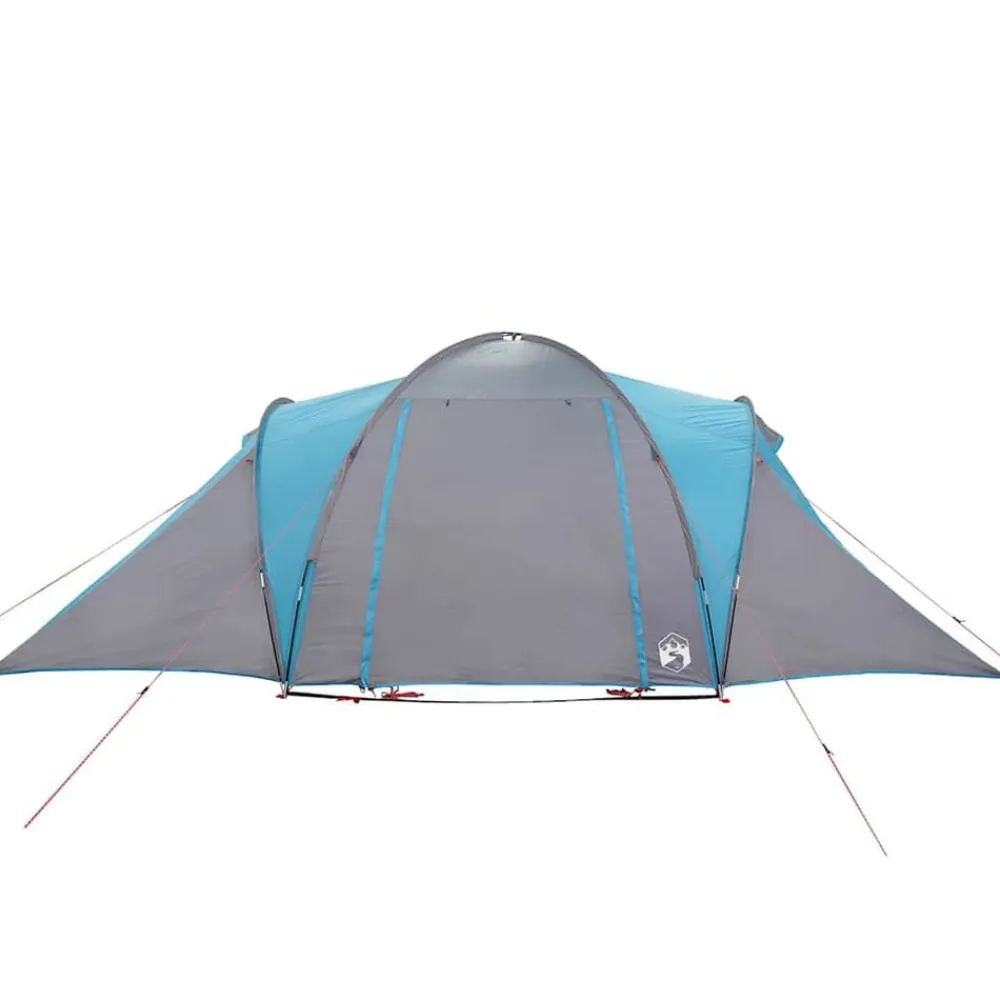 vidaXL Tienda de campaña familiar iglú 6 personas impermeable Azul Clearance