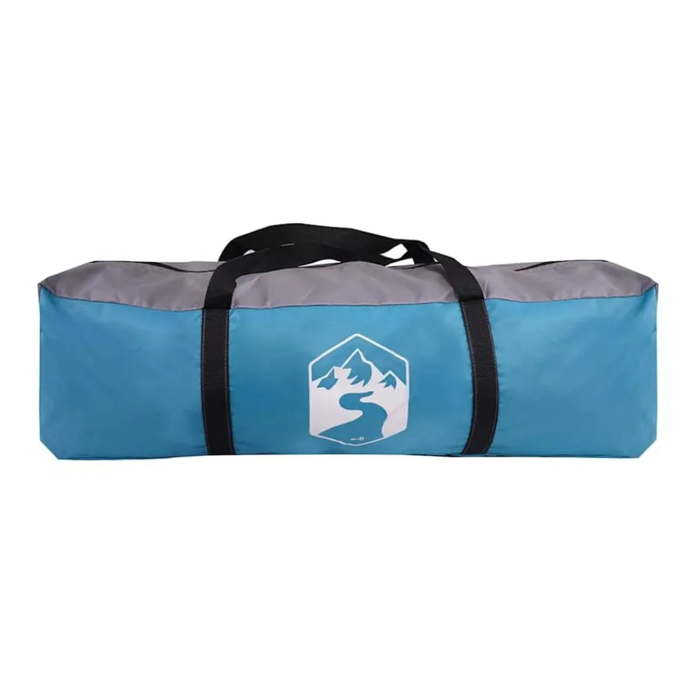 vidaXL Tienda de campaña familiar iglú 6 personas impermeable Azul Clearance
