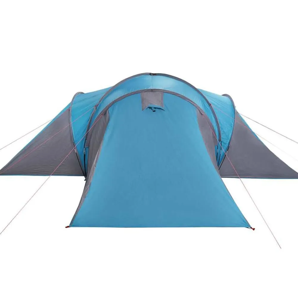 vidaXL Tienda de campaña familiar iglú 6 personas impermeable Azul Clearance