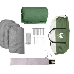 vidaXL Tienda de campaña familiar iglú 8 personas impermeable Verde New