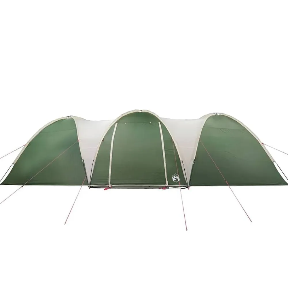 vidaXL Tienda de campaña familiar iglú 8 personas impermeable Verde New