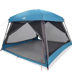 vidaXL Tienda de campaña familiar para 6 personas impermeable Azul Clearance
