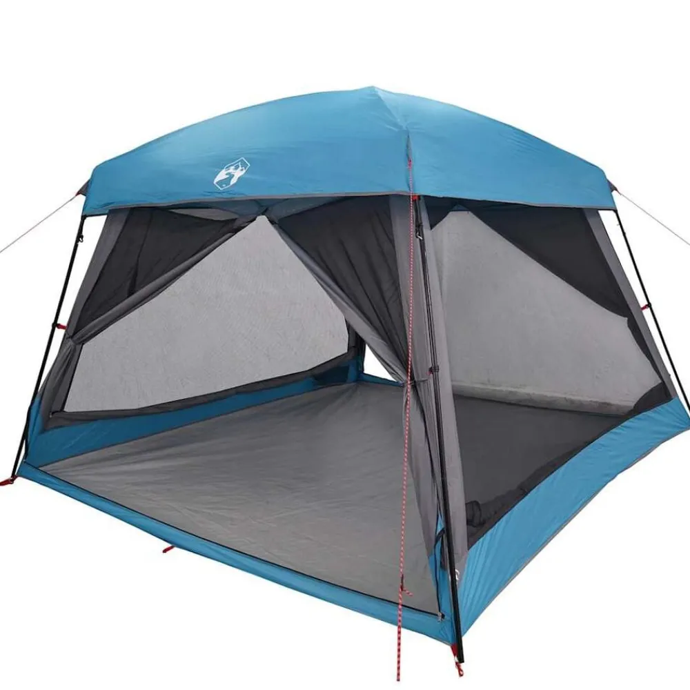 vidaXL Tienda de campaña familiar para 6 personas impermeable Azul Clearance