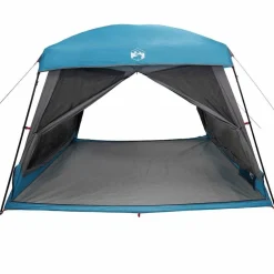 vidaXL Tienda de campaña familiar para 6 personas impermeable Azul Clearance