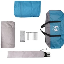 vidaXL Tienda de campaña familiar para 6 personas impermeable Azul Clearance