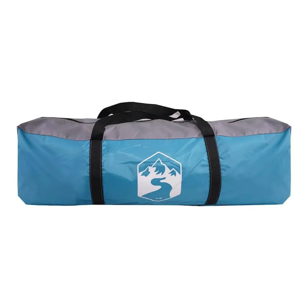 vidaXL Tienda de campaña familiar túnel 8 personas impermeable Azul Online