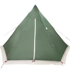 vidaXL Tienda de campaña familiar tipi 6 personas impermeable Verde Hot