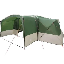 vidaXL Tienda de campaña familiar de 12 personas con techo y Verde Clearance