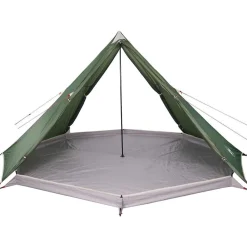 vidaXL Tienda de campaña familiar tipi 8 personas impermeable Verde New