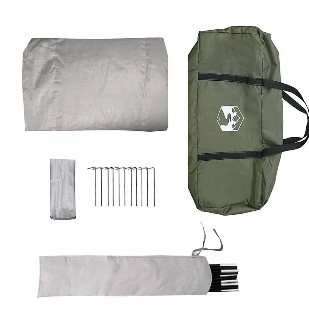 vidaXL Actividades Al Aire Libre-Tienda de campaña familiar iglú 6 personas impermeable