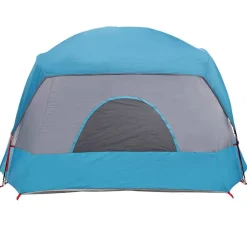 vidaXL Tienda de campaña familiar para 6 personas impermeable Azul Discount