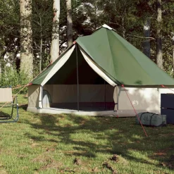 vidaXL Tienda de campaña familiar tipi 6 personas impermeable Verde Best