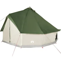 vidaXL Tienda de campaña familiar tipi 6 personas impermeable Verde Best