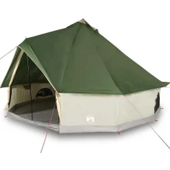 vidaXL Tienda de campaña familiar tipi 6 personas impermeable Verde Best
